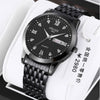 Men's Business Style Automatic Movement Watch Steel Case And Strap Round Dial Luminous Waterproof