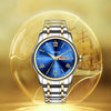 Men's Business Style Automatic Movement Watch Steel Case And Strap Round Dial Luminous Waterproof