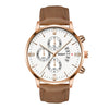 Men's Business Style Belt Calendar Watch With Imitation Leather Strap Alloy Case And Round Dial