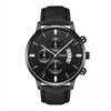 Men's Business Style Belt Calendar Watch With Imitation Leather Strap Alloy Case And Round Dial