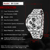 Men's Business Style Metal Case Stainless Steel Band Round Dial Quartz Multifunctional Waterproof Luminous Watch