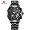 Men's Business Style Metal Case Stainless Steel Strap Round Dial Quartz Movement Waterproof Watch With Mineral Strengthened Glass Mirror