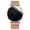 Men's Business Style Round Dial Alloy And Stainless Steel Quartz Watch With Printed Logo