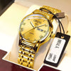 Men's Business Style Stainless Steel Automatic Movement Round Dial Waterproof Watch