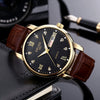 Men's Business Style Waterproof Quartz Watch With Alloy Case Strap Buckle And Mineral Reinforced Glass Mirror Round Dial