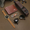 Men's Business Watch Alloy Case Imitation Leather Strap Round Dial