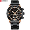 Men's Business Watch Alloy Case Stainless Steel Band Round Dial