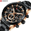 Men's Business Watch Alloy Case Stainless Steel Band Round Dial