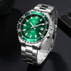 Men's Business Watch Alloy Case Stainless Steel Strap Round Dial