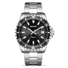 Men's Business Watch Alloy Case Stainless Steel Strap Round Dial