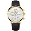 Men's Casual Alloy Case Quartz Belt Watches With Round Dial