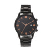Men's Casual Alloy Iron Belt Quartz Watch With Roman Numerals And Round Dial