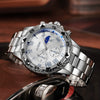 Men's Casual Alloy Quartz Watch With Roman Literal And Round Dial