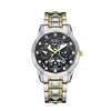 Men's Casual Alloy Stainless Steel Round Waterproof Quartz Watch