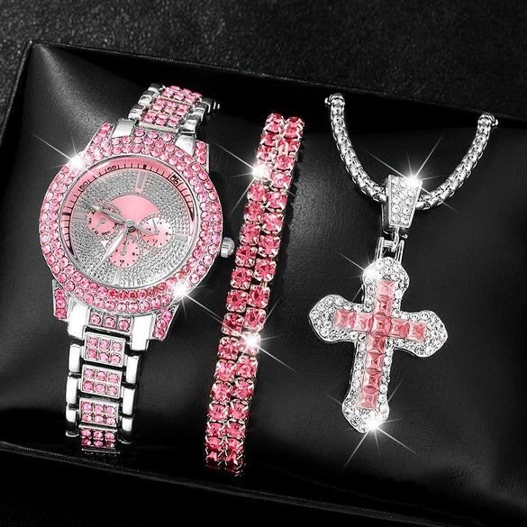 Men's Casual Alloy Watch With Round Dial And Stainless Steel Jewelry Buckle