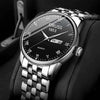 Men's Casual Quartz Watch With Alloy Strap And Case Mineral Reinforced Glass Mirror Round Dial