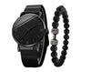 Men's Casual Quartz Watch With Stainless Steel Strap Alloy Case And Round Dial