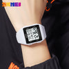 Men's Casual Sports Waterproof Electronic Watch Silicone Resin Abs Rectangle Geometric
