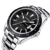 Men's Casual Stainless Steel Band Round Dial Watch