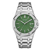 Men's Classic Business Alloy Case Stainless Steel Band Round Dial Waterproof Luminous Calendar Watch