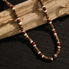 Men's Clavicle Chain Bohemian Style Handmade Wooden Beads Geometric Design
