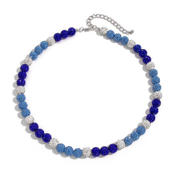 Men's Clay Rhinestone Plastic Resin Geometric Handmade Beaded Necklace