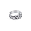 Men's Copper Electroplated Puppy Collar Ring Cute Geometric Fashion Jewelry Accessory