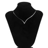 Men's Copper Snake Chain Necklace Geometric Electroplated