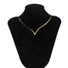 Men's Copper Snake Chain Necklace Geometric Electroplated