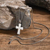 Men's Cross Pendant Necklace Stainless Steel Geometric Fashion Polish