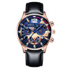Men's Fashion Belt Watch Metal Round Dial