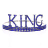 Men's Fashion Crown Party Supplies Alloy Rhinestone Headband With Letters Numbers Text Plating Drill