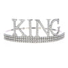 Men's Fashion Crown Party Supplies Alloy Rhinestone Headband With Letters Numbers Text Plating Drill