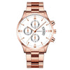 Men's Fashion Metal And Stainless Steel Band Quartz Watch With Round Dial