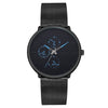 Men's Fashion Metal Milan Belt Mesh Belt Quartz Watch With Round Dial