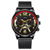 Men's Fashion Metal Strap Luminous Quartz Watch With Round Dial