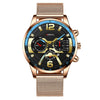 Men's Fashion Metal Strap Luminous Quartz Watch With Round Dial