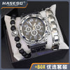 Men's Fashion Quartz Watch With Alloy Case Pu Strap And Stainless Steel Buckle Round Dial