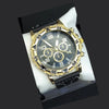 Men's Fashion Quartz Watch With Alloy Case Pu Strap And Stainless Steel Buckle Round Dial