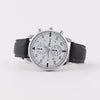 Men's Fashion Quartz Watch With Metal Case Imitation Leather Strap And Stainless Steel Buckle Round Dial