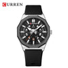 Men's Fashion Sports Alloy Quartz Watch With Polygon Hollow Design And Mineral Reinforced Mirror
