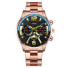 Men's Fashion Stainless Steel Alloy Quartz Watch