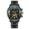 Men's Fashion Stainless Steel Alloy Quartz Watch