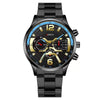 Men's Fashion Stainless Steel Alloy Quartz Watch