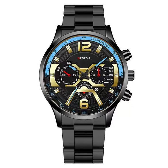 Men's Fashion Stainless Steel Alloy Quartz Watch