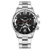 Men's Fashion Stainless Steel Alloy Quartz Watch