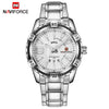 Men's Fashion Stainless Steel Band Quartz Watch With Round Dial And Mineral Strengthened Glass Mirror