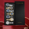 Men's Fashion Watches Gift Suit Alloy Case Iron Belt Round Dial Leisure Style