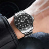 Men's Fashion Waterproof Luminous Watch Alloy Band Round Dial