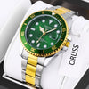 Men's Fashion Waterproof Luminous Watch Alloy Band Round Dial